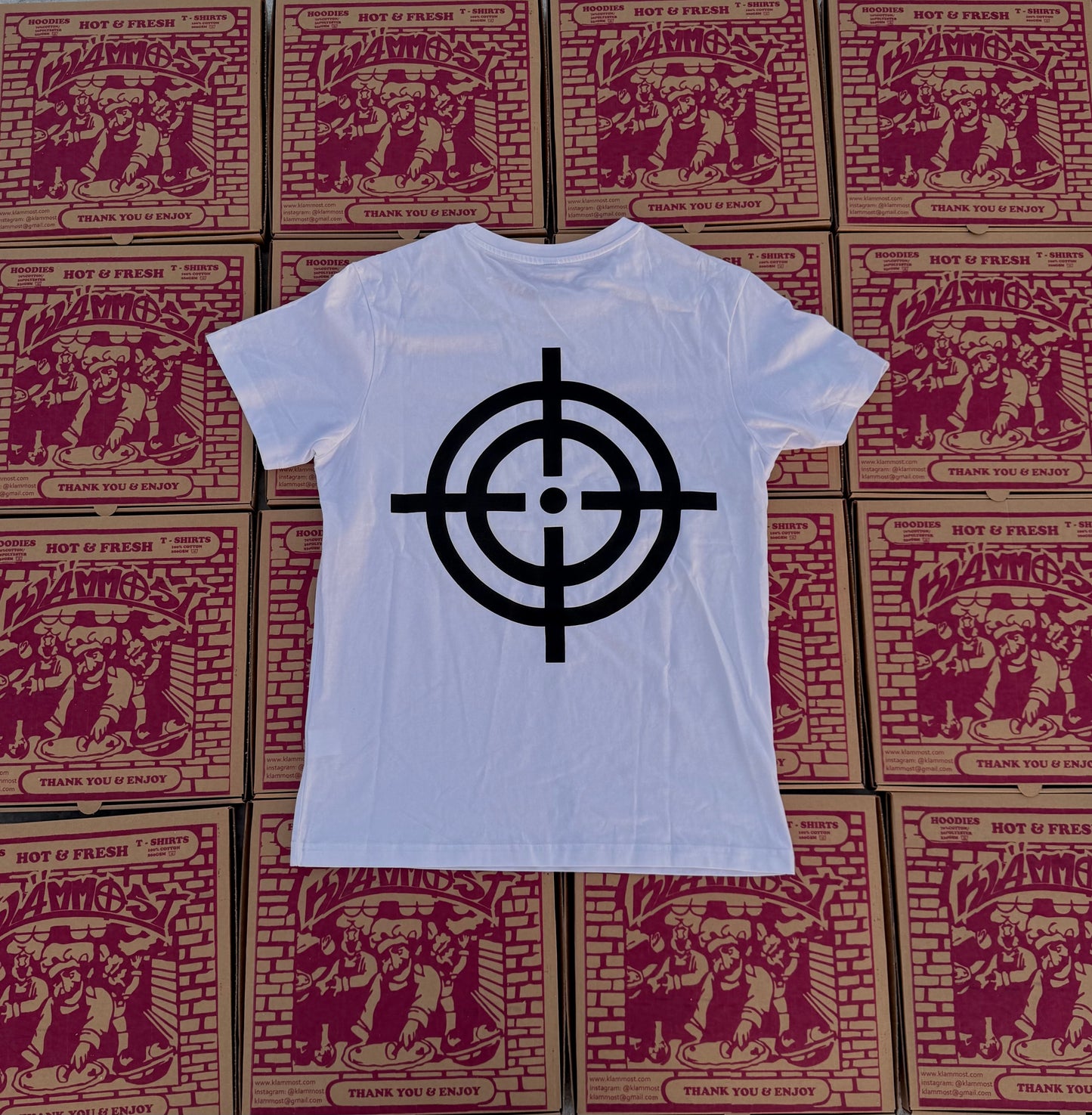 Klämmost - White/Black Shoota T-Shirt