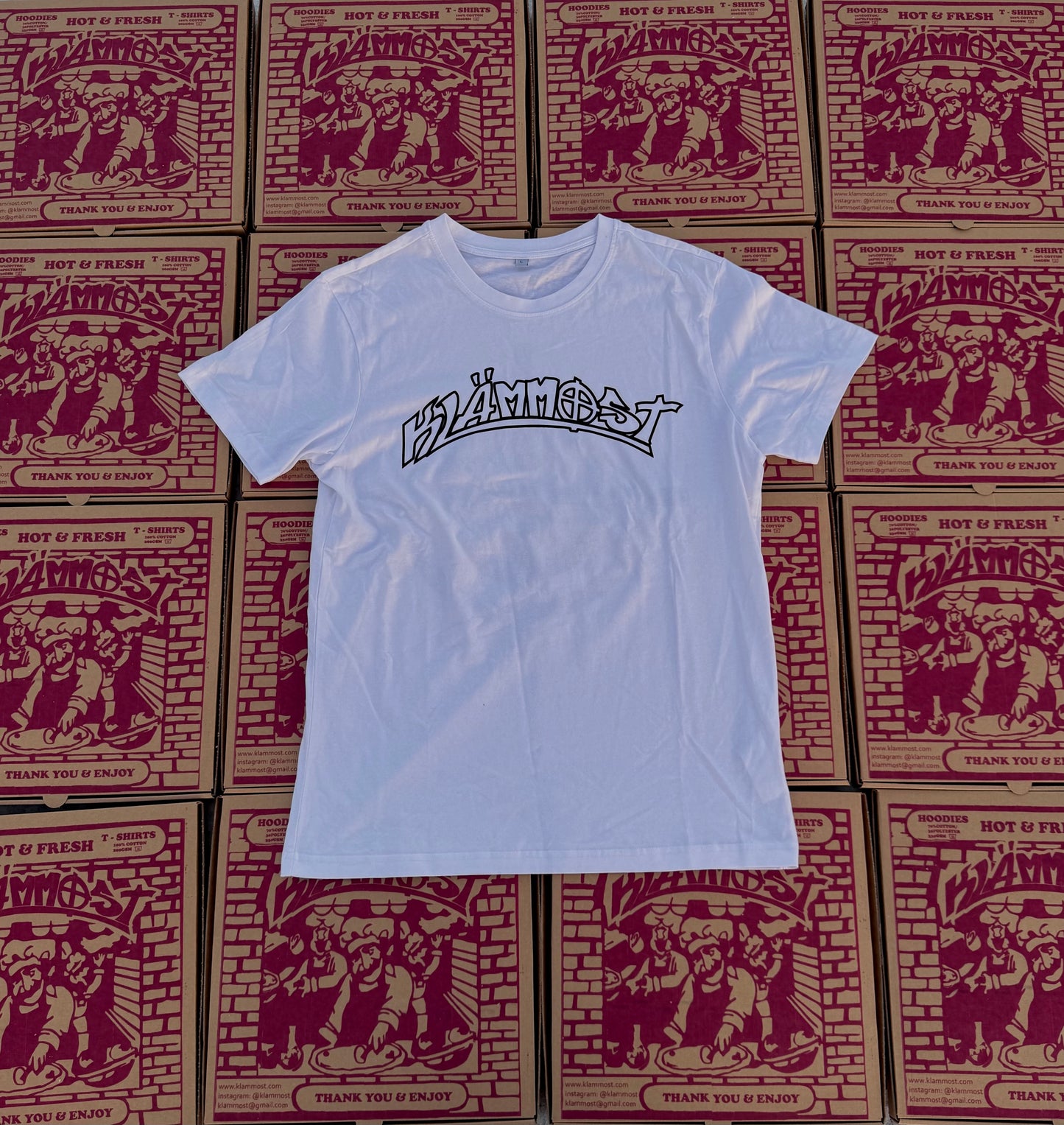 Klämmost - White/Black Shoota T-Shirt