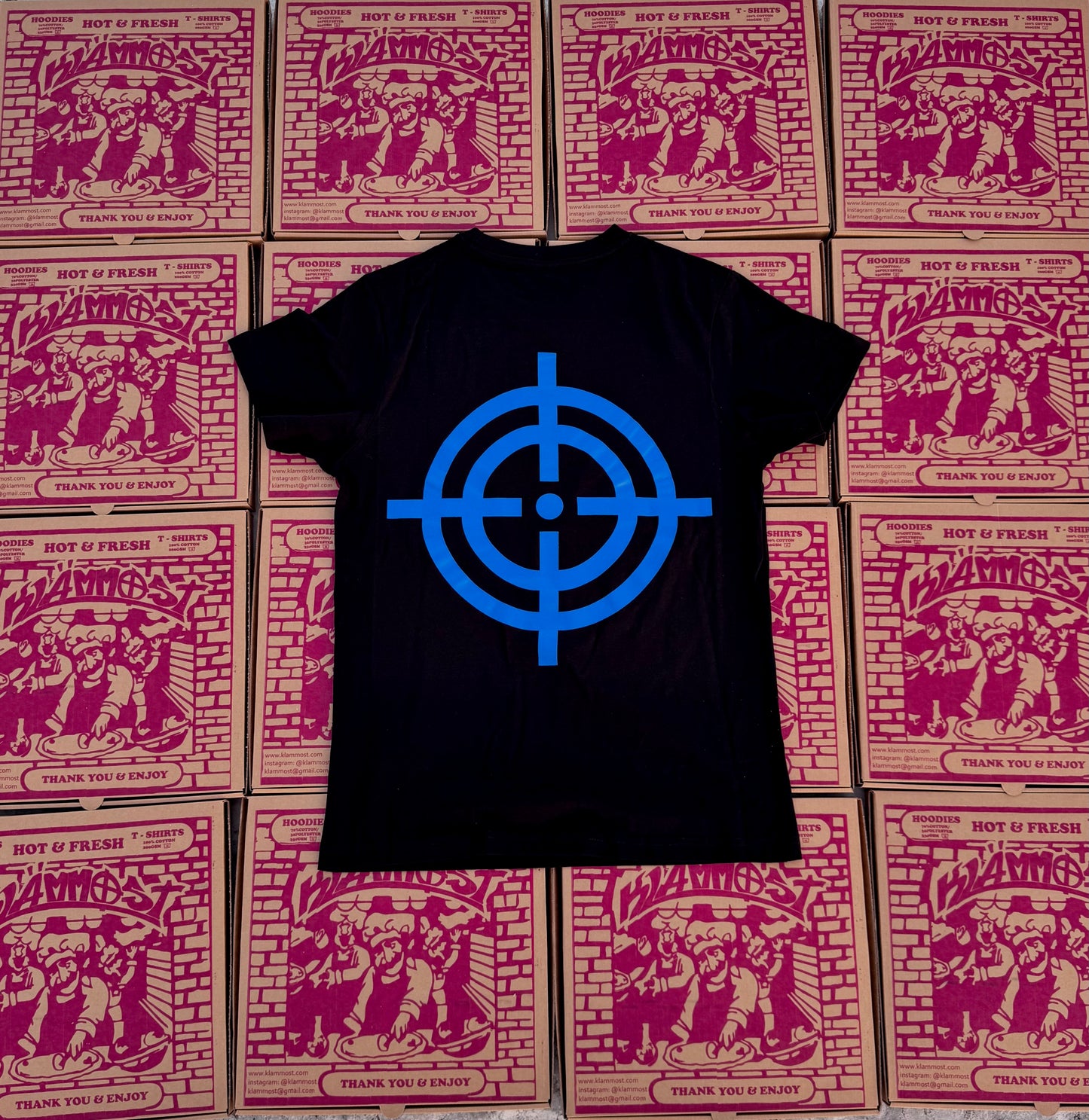 Klämmost - Black/Blue Shoota T-shirt