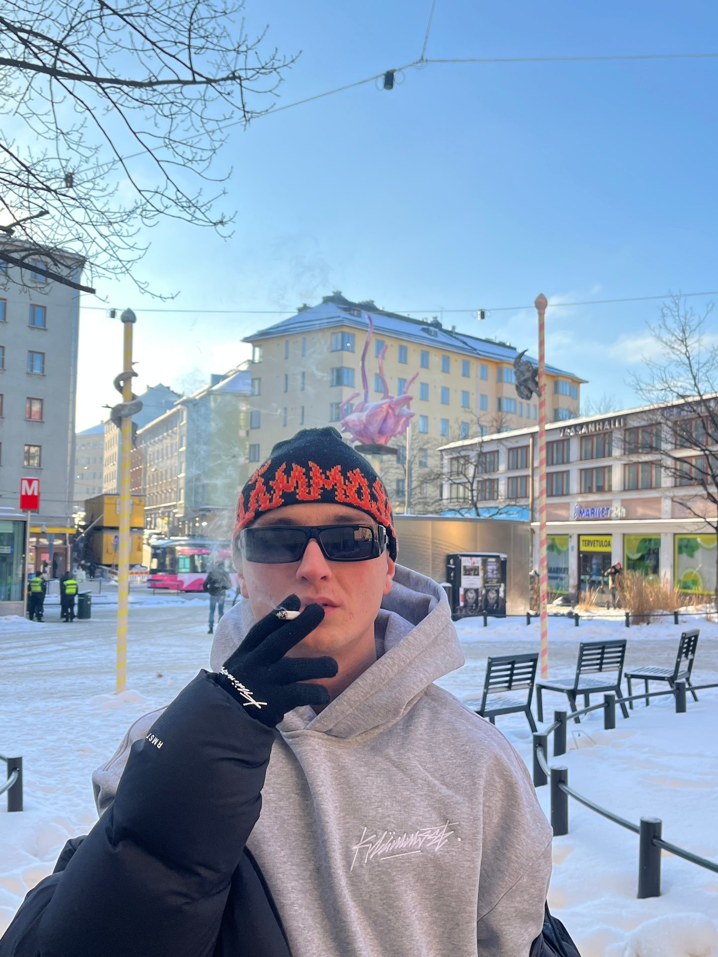 Klämmost - Flame beanie