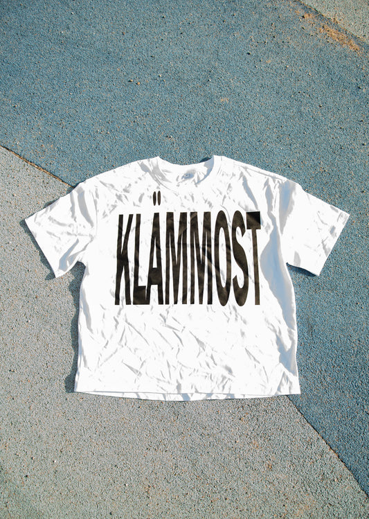 Klämmost - White stretch t-shirt
