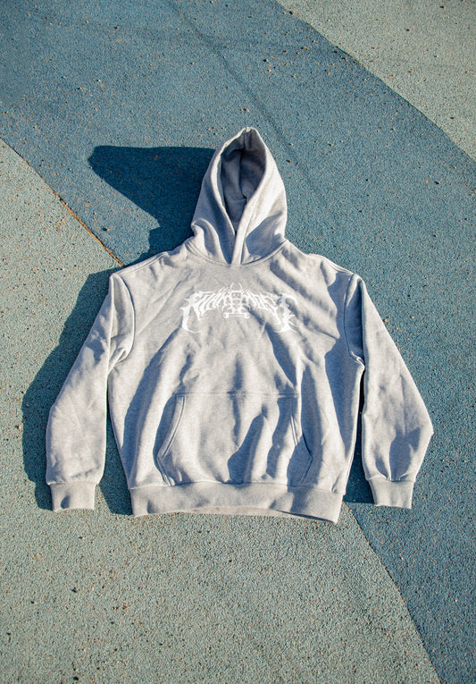 Klämmost - Grey metal hoodie
