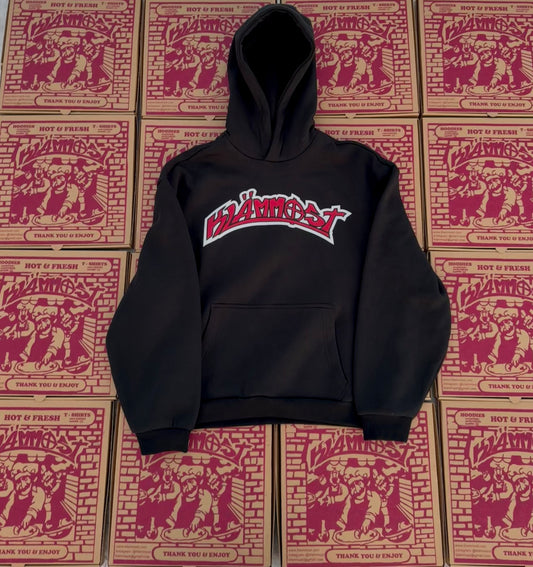 Klämmost - Black/Red Shoota Hoodie
