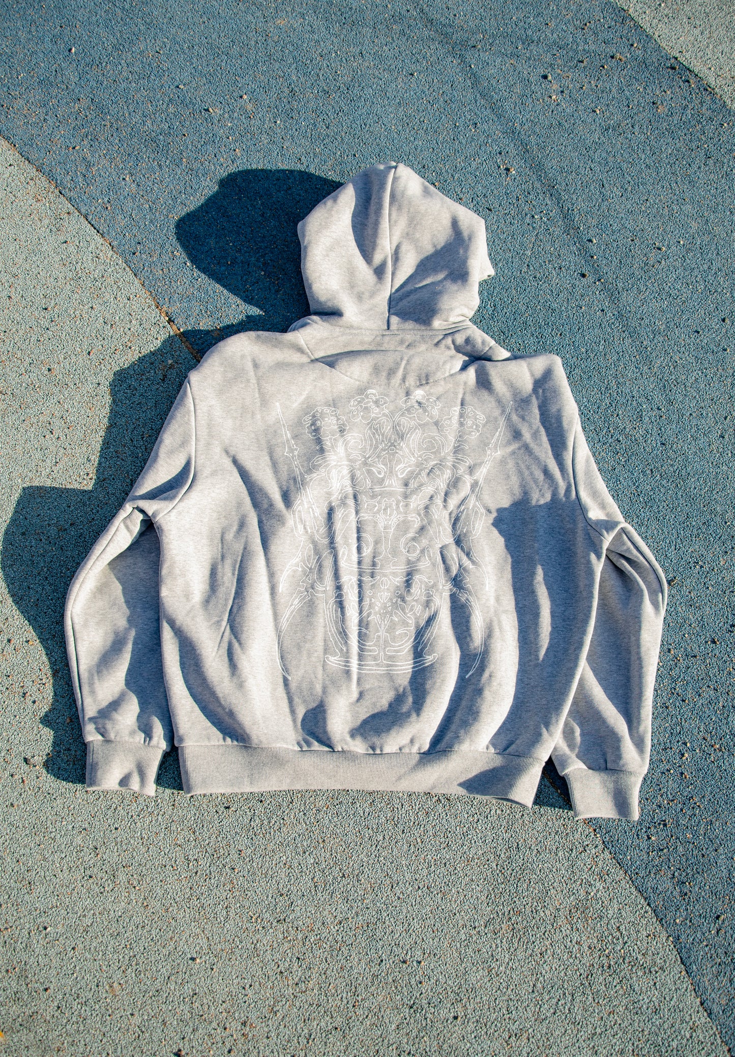 Klämmost - Grey metal hoodie
